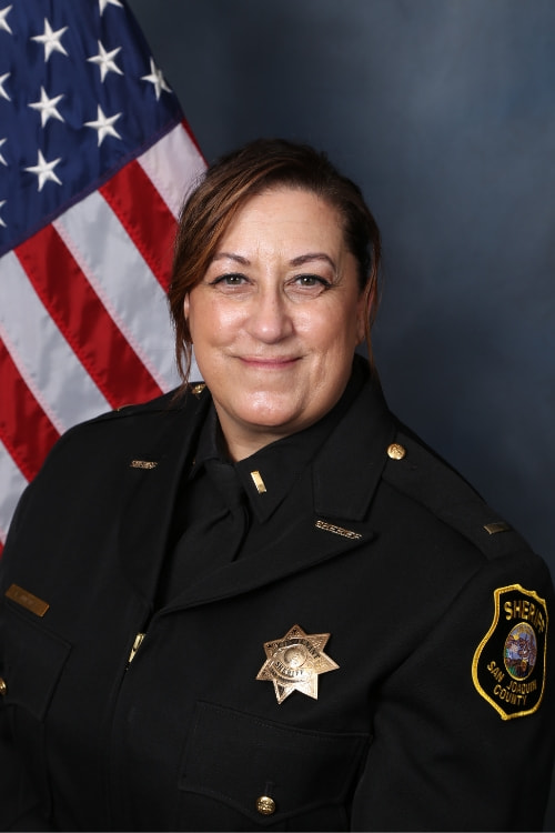 San Joaquin County Sheriff's Acting Captain Linda Jimenez